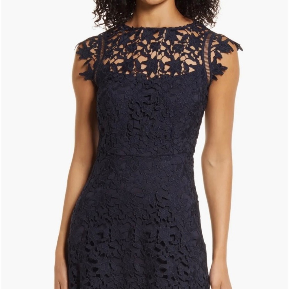 Eliza J Size 12 Woman’s Navy Blue Cocktail Dress